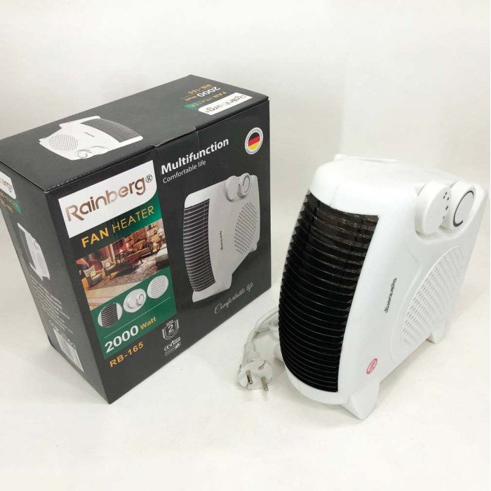 Якісний побутовий тепловентилятор обігрівач RAINBERG RB-165 дуйчик