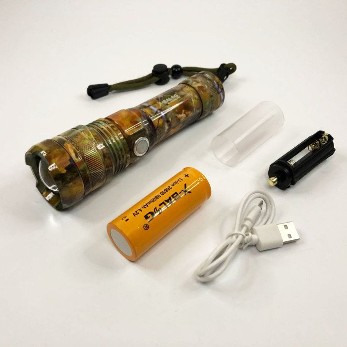 Ліхтарик ручний тактичний Bailong BL-P512M-P90, Тактичний ліхтар, Сильний ліхтарик, Лід ліхтар ручний