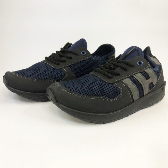 Модні універсальні кросівки із сітки 45 розмір. Чоловічі кросівки з тканини, що дихають. Модель 48177. Колір: синій