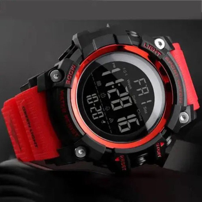 Годинник наручний чоловічий SKMEI 1384RD, чоловічий тактичний годинник, протиударний годинник, годинник спортивний