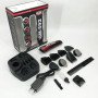Машинка для стрижки 10в1 GEMEI GM-592, машина для окантування, підстригальна машинка. Колір: червоний