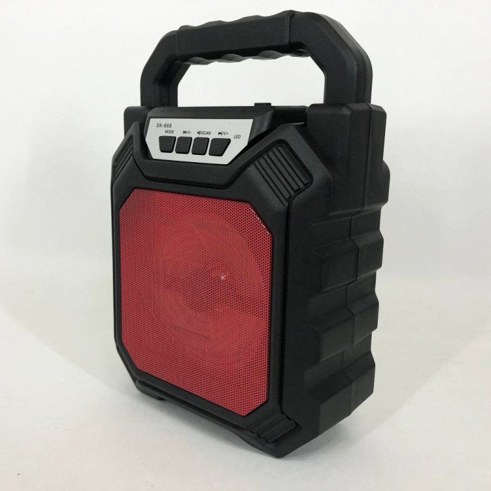 Бездротова портативна колонка Bluetooth YF-668BT. Колір: червоний