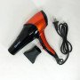Фен GEMEI GM-1766 2.6 кВт АС, фен для голови, жіночий фен для волосся, фен сушка. Колір: помаранчевий