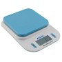Ваги кухонні 109, 2 кг (0.1 г), термометр, електронні ваги для продуктів. Колір: блакитний
