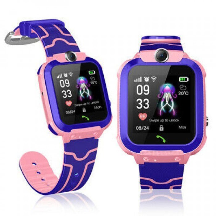 Дитячий Смарт Годинник Smart Baby Watch Q12 SIM /Bluetooth /LBS/GPS. Колір: рожевий