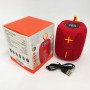Портативна Bluetooth колонка TG658 8W з RGB підсвічуванням, колонка для вечірки. Колір: червоний