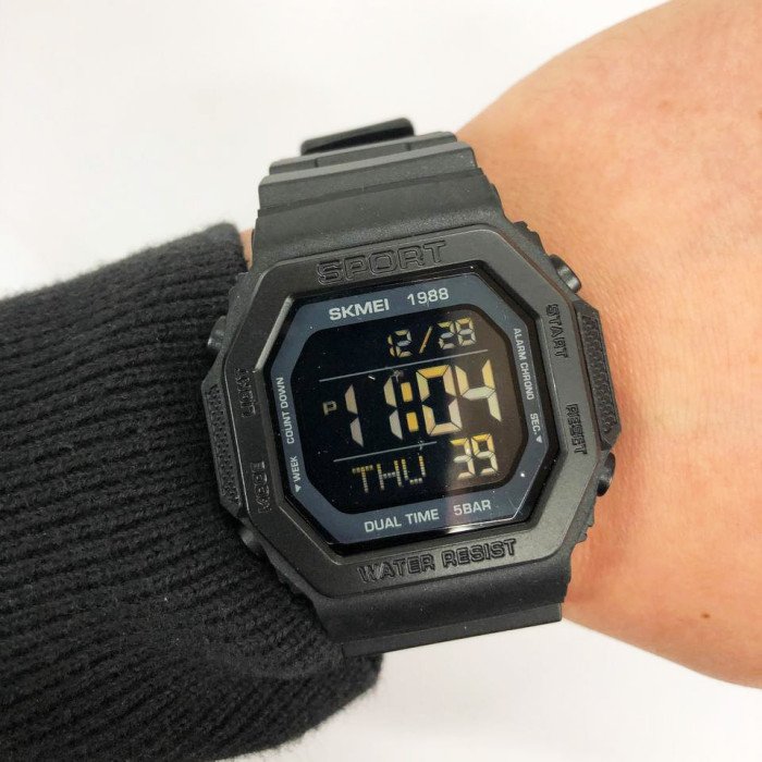 Годинник наручний чоловічий SKMEI 1988BK, чоловічий армійський водостійкий тактичний годинник, для військовослужбовців