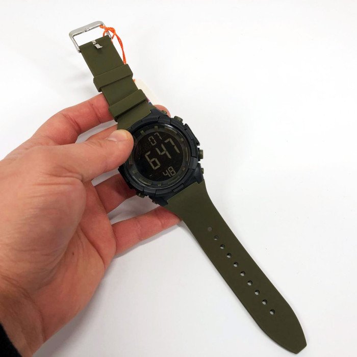 Годинник наручний чоловічий SKMEI 1845AG ARMY GREEN, армійський водостійкий тактичний годинник. Колір: зелений