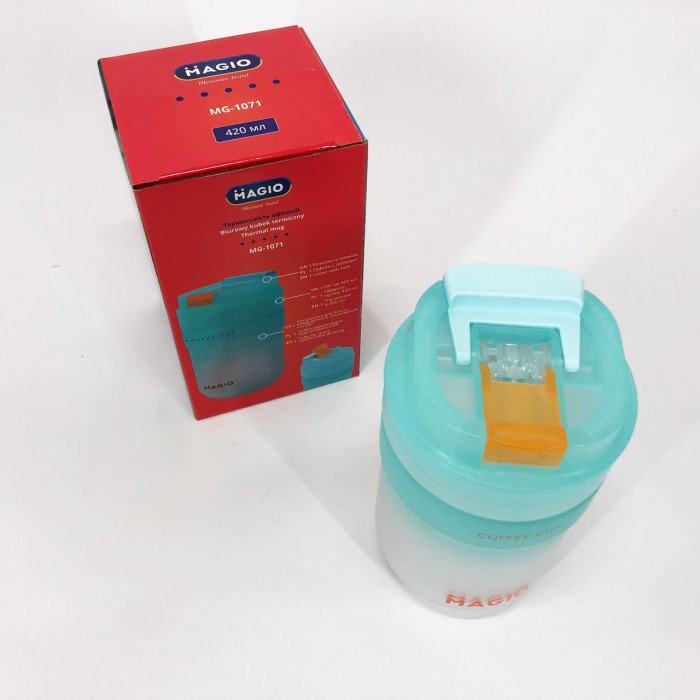 Термокухоль офісний Magio MG-1071 420 мл, Термос туристичний для напоїв, Термоси для фітнесу