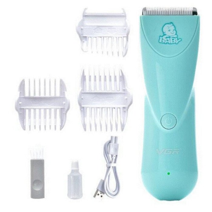 Дуже тиха бездротова машинка для стрижки волосся дітей VGR V-150 з двосторонніми насадками