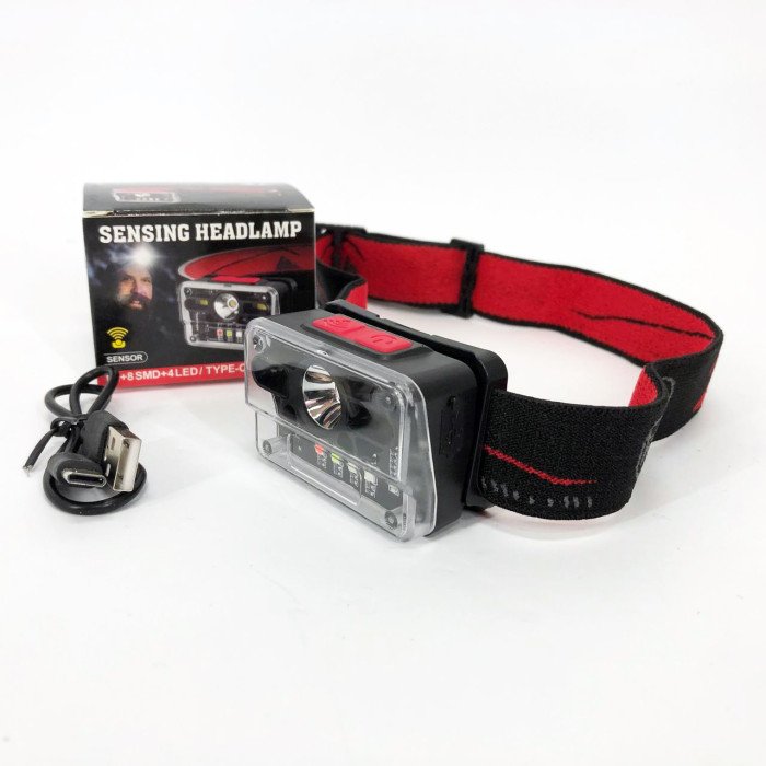 Ліхтар налобний M-006-XPG+8SMD+4SMD(white+red+green+blue+UV), Ліхтар акумуляторний для риболовлі