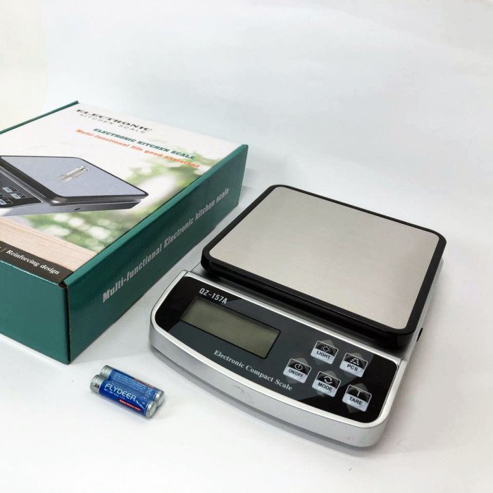 Ваги кухонні з підсвічуванням екрану QZ-157A 10кг (1г), електронні ваги для зважування продуктів