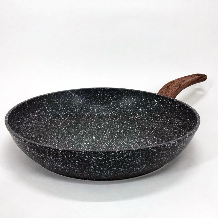 Сковорода Well Done WD-1038N з покриттям Marble Stone 28 см, сковорода з індукційним дном