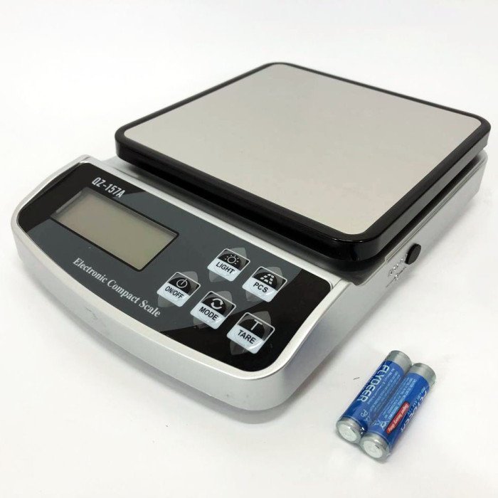 Ваги кухонні з підсвічуванням екрану QZ-157A 10кг (1г), електронні ваги для зважування продуктів