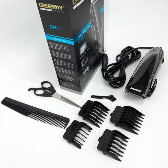 Провідна професійна машинка для стрижки волосся GEMEI GM-813, машинка для стрижки волосся домашня