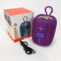 Портативна Bluetooth колонка TG658 8W з RGB підсвічуванням бездротова портативна потужна. Колір: фіолетовий
