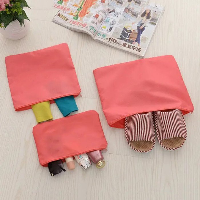 Набір дорожніх органайзерів 6 шт. Колір: рожевий