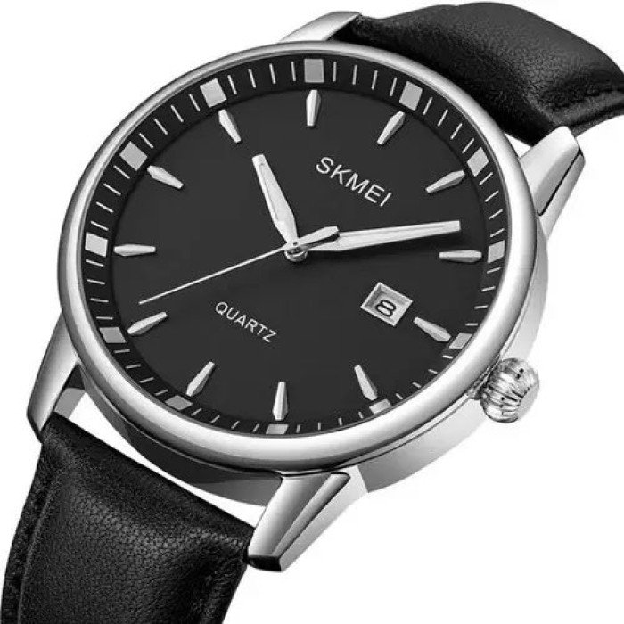 Годинник наручний чоловічий SKMEI 2121SI, чоловічий годинник стильний годинник на руку, Модний чоловічий годинник круглий