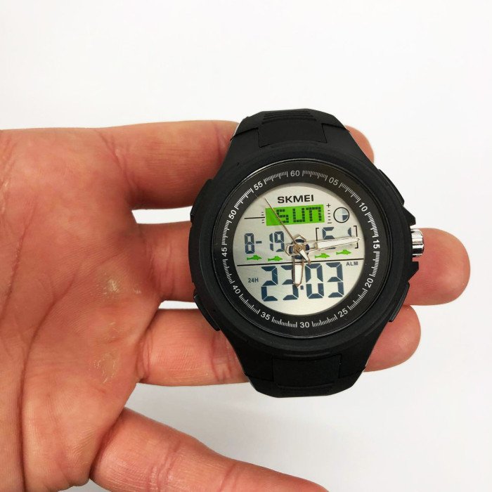 Годинник наручний чоловічий SKMEI 1844BK BLACK, годинник наручний електронний тактичний. Колір: чорний
