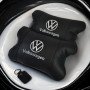 Набір подушок 2шт в авто Volkswagen з натуральної шкіри, на підголовник у машину, Автомобільна  подушка