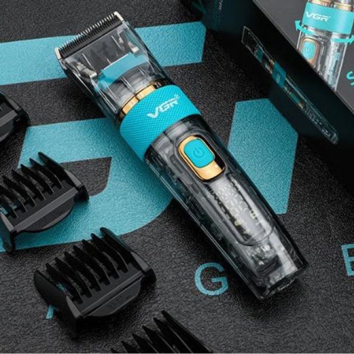 Машинка для стрижки волосся і бороди VGR V-695 з LED дисплеєм IPX7 вологозахист