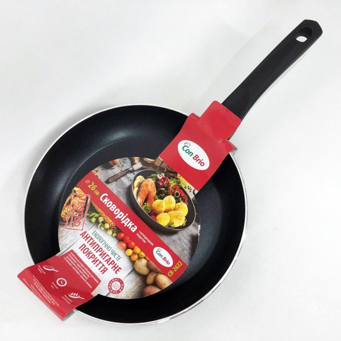 Сковорода 26 см Con Brio СВ-2622 FULL INDUCTION, Сковорода з індукційним дном, антипригарна сковорода
