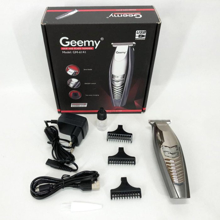 Машинка для стрижки GEMEI GM-6141, підстригальна машинка, професійна електробритва