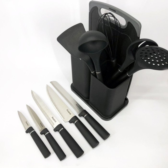 Набір силіконових кухонних речей Magio MG-1097B набір ножів лопаток 12 предметів