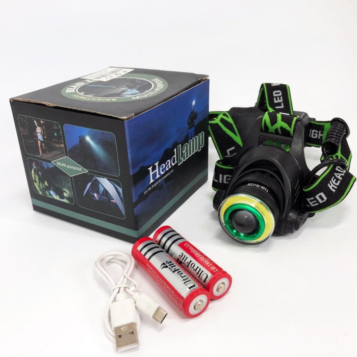 Ліхтар налобний T106-T6+COB, надпотужний ліхтар налобний, світлодіодний ліхтар на лоб