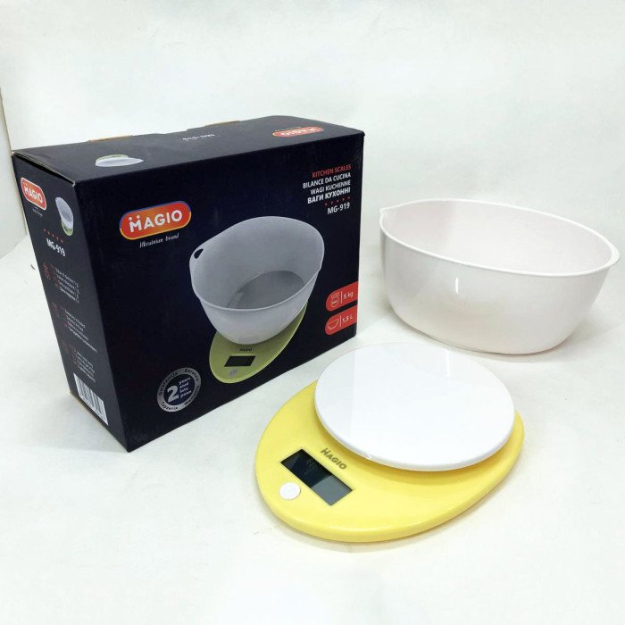 Ваги кухонні електронні з чашею Magio MG-919, ваги для кондитера, кухонні ваги міні