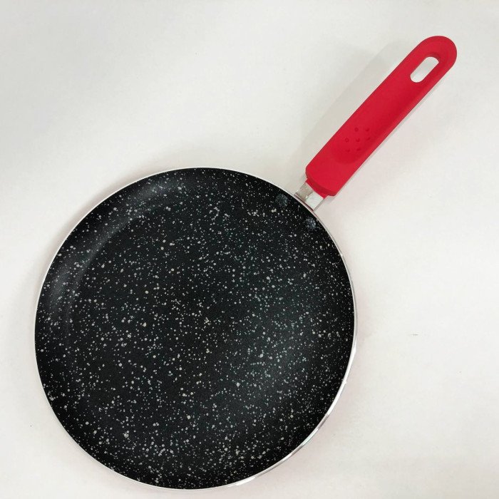 Сковорода млинець 24 см з антипригарним покриттям Con Brio CB-2424 для всіх видів плит. Колір: червоний