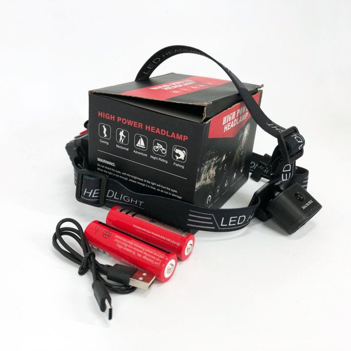 Ліхтар налобний акумуляторний Police 2128-2T6, Портативний світлодіодний налобний ліхтар