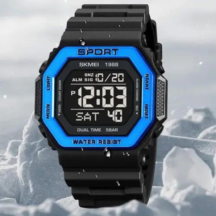 Годинник наручний чоловічий SKMEI 1988BU, оригінальний чоловічий годинник, фірмовий спортивний годинник