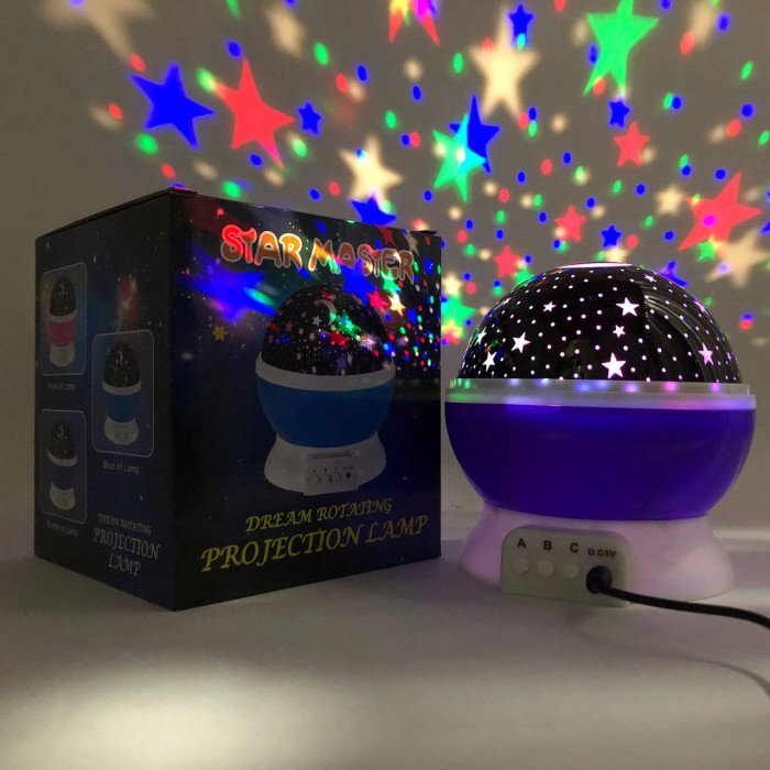 Проектор зоряного неба Star Master Big Dream, Зоряне небо прожектор, домашній. Колір: фіолетовий