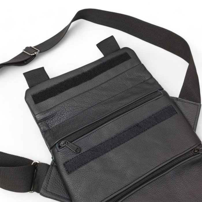 Набір 2В1. Шкіряна сумка з кобурою + ліхтарик професійний POLICE BL-X71-P50