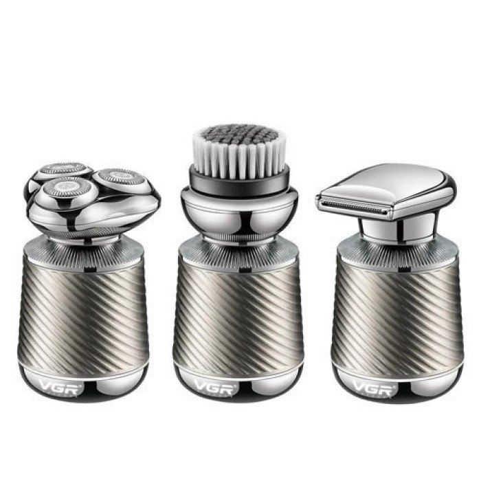 Електробритва VGR V-391, професійна електробритва, електробритва з насадками для бороди