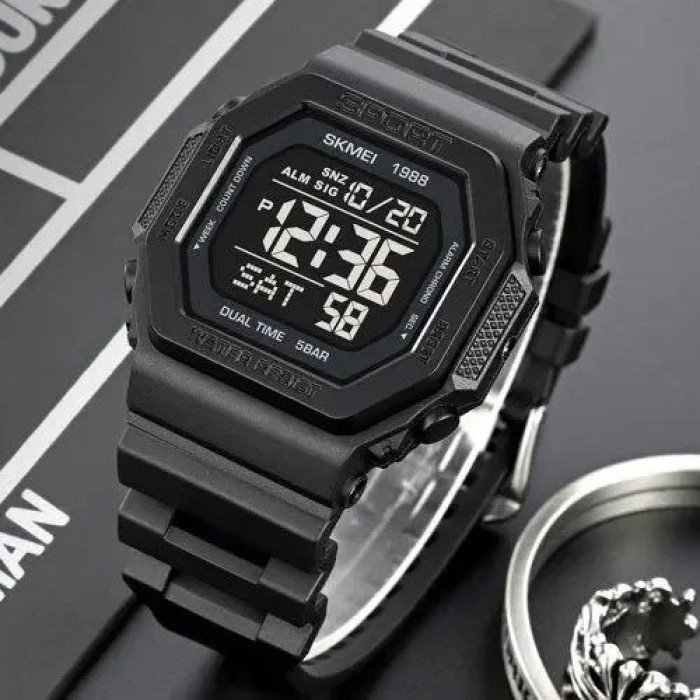 Годинник наручний чоловічий SKMEI 1988BK, чоловічий армійський водостійкий тактичний годинник, для військовослужбовців