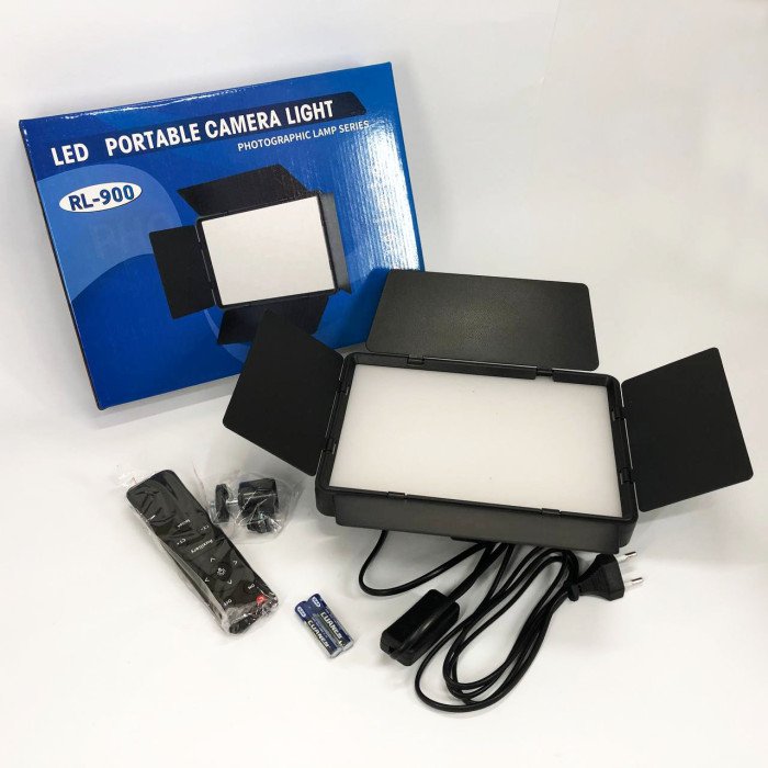 Професійне відеосвітло LED LIGHT RL-900 35W з пультом 3000k-6500k, Прямокутне студійне світло
