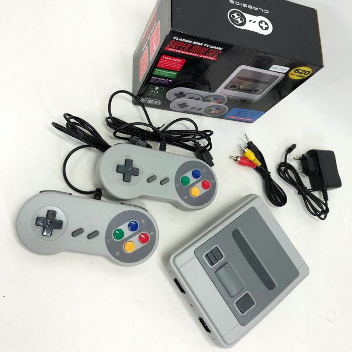 Ретро ігрова консоль приставка 620 ігор Game Box Dendy Super з 2 джойстиками, перша ігрова приставка
