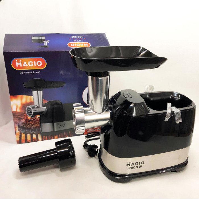 М'ясорубка MAGIO MG-267 2000 Вт, м'ясорубка для дому, м'ясорубка для овочів, електром'ясорубка для дому