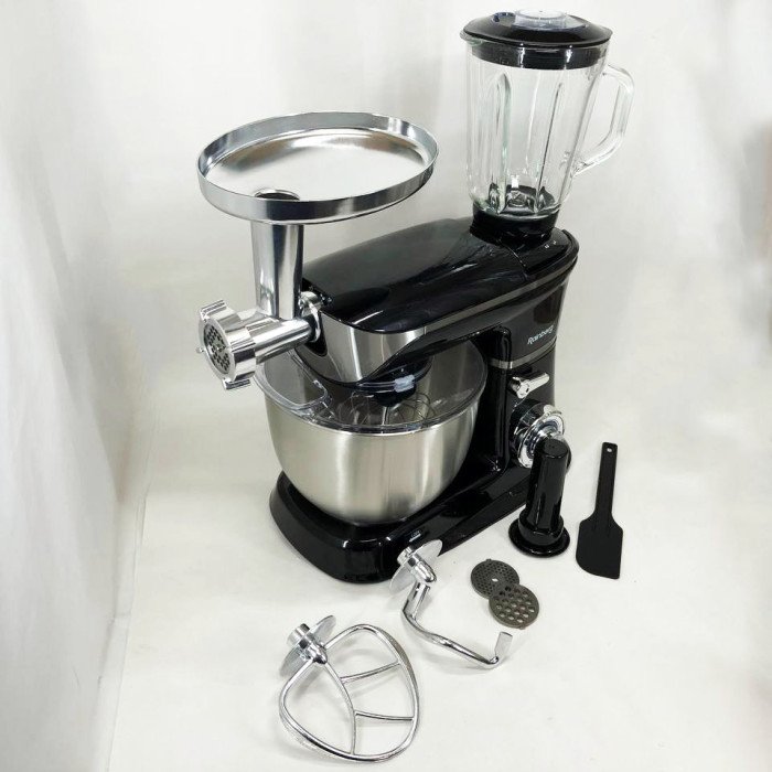 Багатофункціональний кухонний комбайн Rainberg RB-8080 Тістоміс, М'ясорубка, Блендер, Потужний блендер