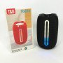 Портативна Bluetooth-колонка TG653 USB з ремінцем, акумуляторна колонка для музики. Колір: чорний