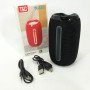 Портативна Bluetooth-колонка TG653 USB з ремінцем, акумуляторна колонка для музики. Колір: чорний