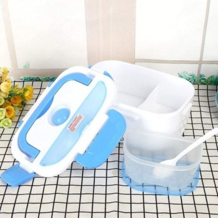 Ланч бокс електричний із підігрівом Lunch Heater 220 V Pro, ланч бокс від мережі. Колір: синій