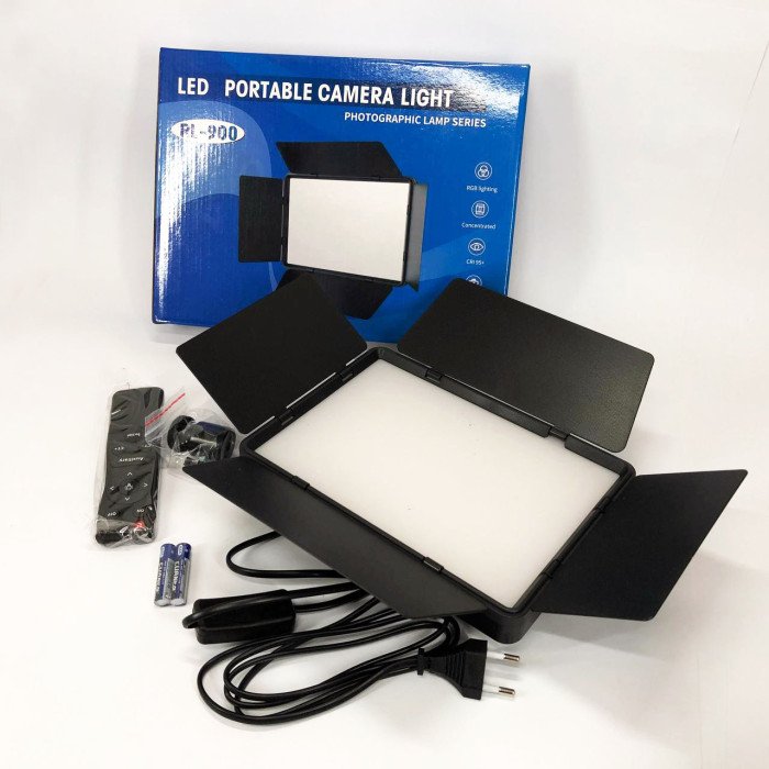 Професійне відеосвітло LED LIGHT RL-900 35W з пультом 3000k-6500k, Прямокутне студійне світло