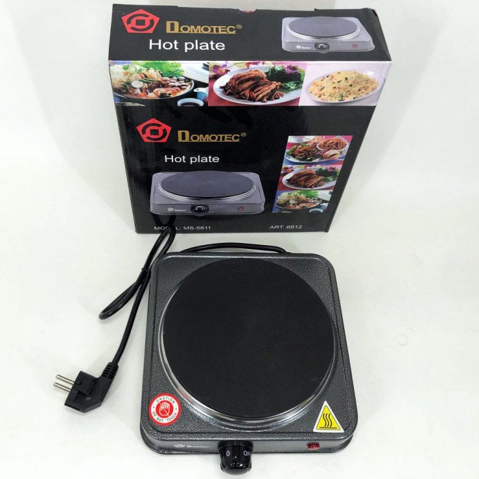 Електроплита DOMOTEC MS-5811 1500 Вт, переносна настільна електроплита, електроплита на 1 конфорку