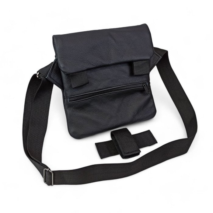 Набір 2В1. Шкіряна сумка з кобурою + ліхтарик професійний POLICE BL-X71-P50