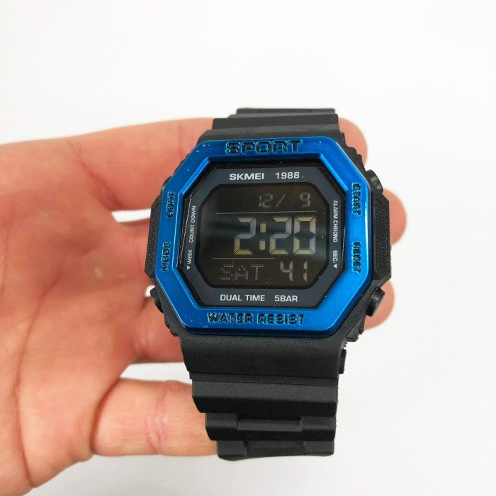 Годинник наручний чоловічий SKMEI 1988BU, оригінальний чоловічий годинник, фірмовий спортивний годинник