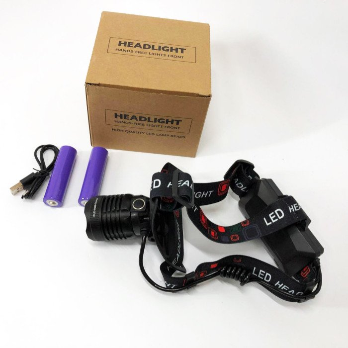 Ліхтарик налобний PLD-8055-2PM10-2TG, Налобний ліхтар з лінзою, Портативний світлодіодний налобний ліхтар