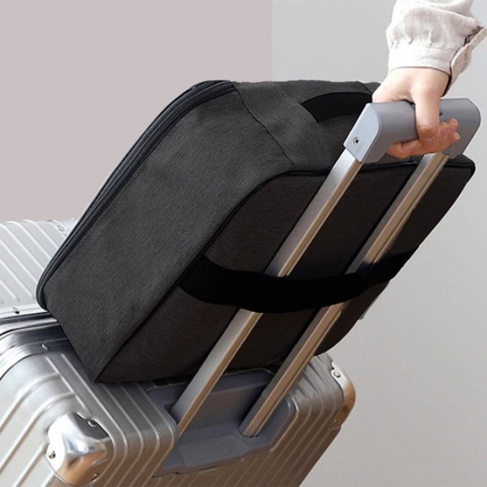 Дорожній кейс сумка органайзер для зберігання документів та гаджетів з кодовим замком. Колір: чорний